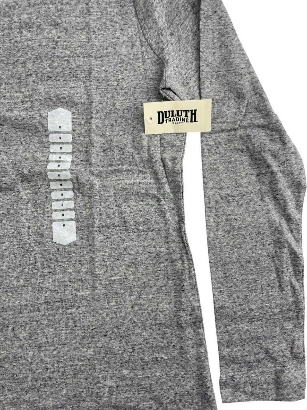 Duluth Trading Longtail T-Shirt Grey Long Sleeve Crew 100% Cotton Wmn's Sz M NWT - Picture 4 of 6